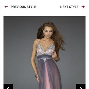 LaFemme Elegant Purple Evening Gown